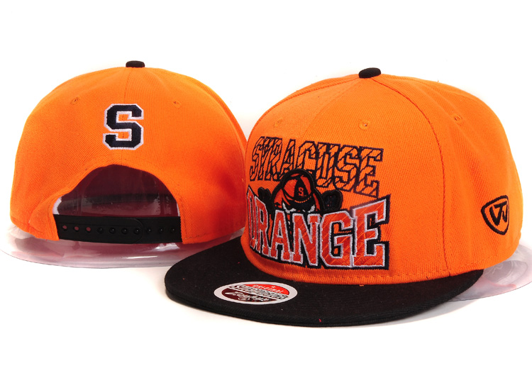 NCAA Syracuse Orange Snapback Hat #01